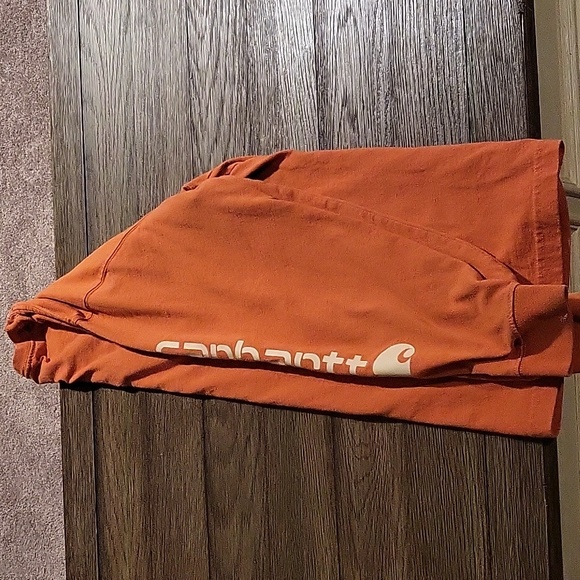 Orange Carhartt Medium Long Sleeve Tee - Picture 2 of 7